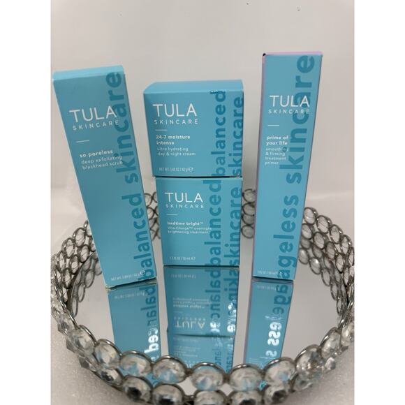 Tula 4 -Piece Skincare Bundle Full Size - Read Details For Product Info - Picture 2 of 11